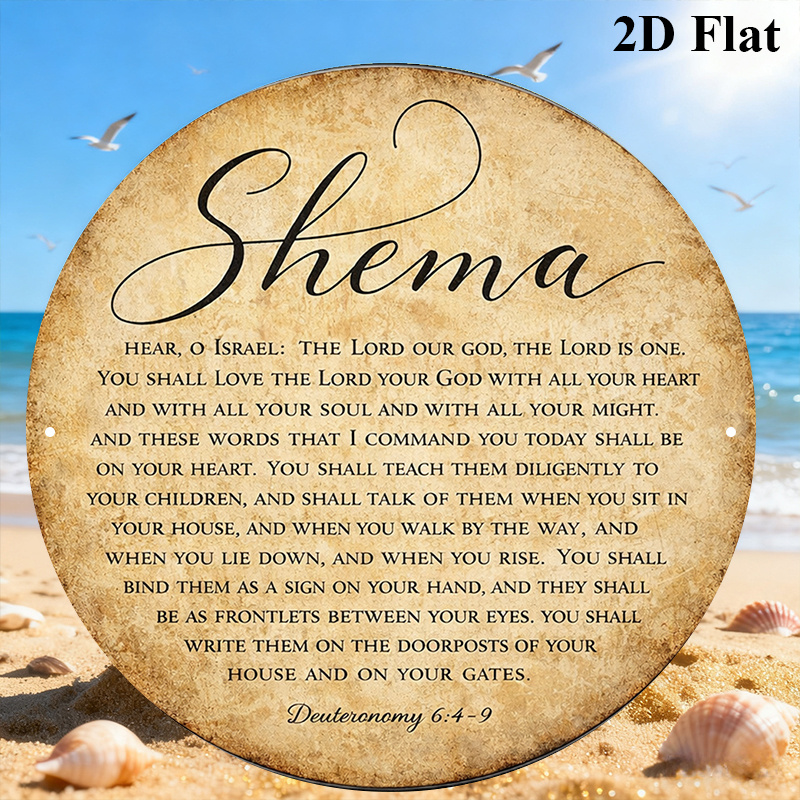 Art & Craft Qatar - CIFBUY Vintage Judaica Scripture Aluminum Wall