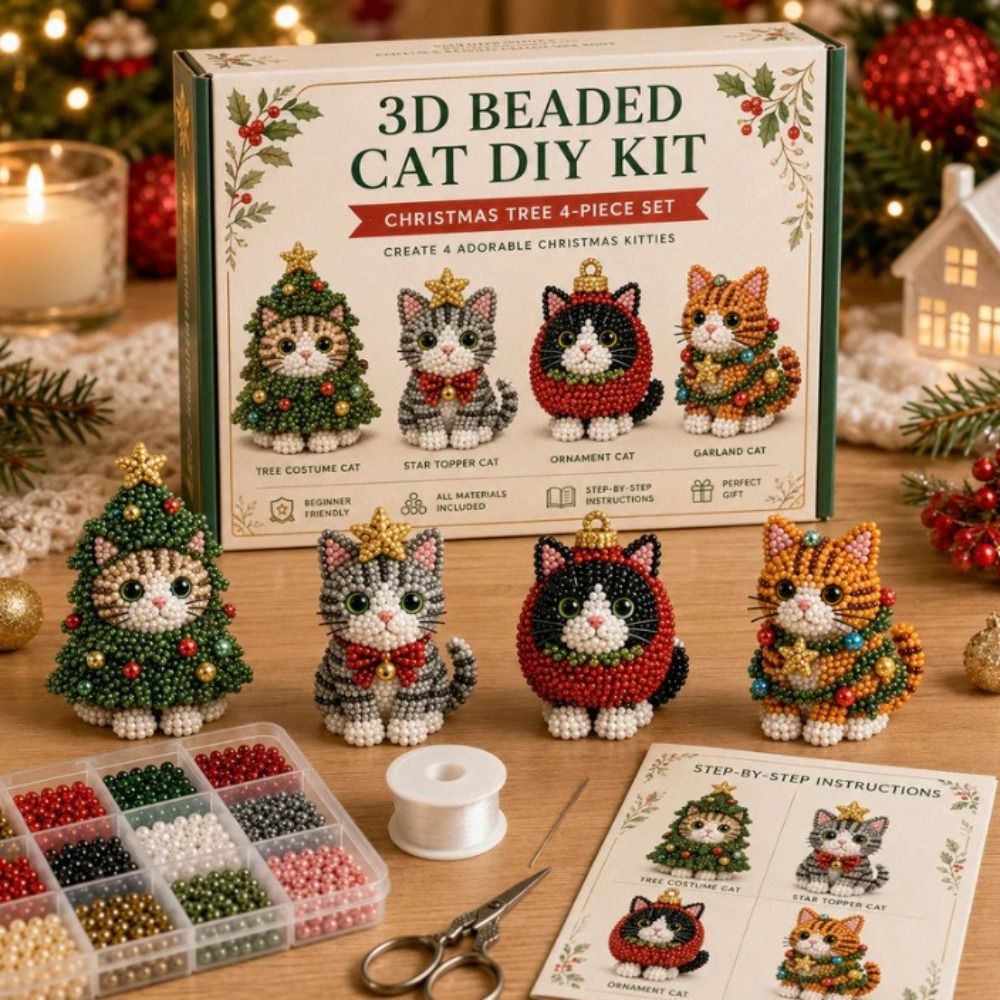 Art Craft And Design - Tiny Beads 3D Beaded Animal Kit
