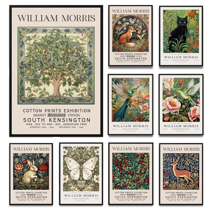 Art Craft William Morris - William Morris Artwork Poster Museum Exhibition