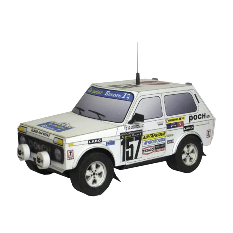 Art Craft With Cardboard - Lada Niva 1983 4X4 1:32 Dakar