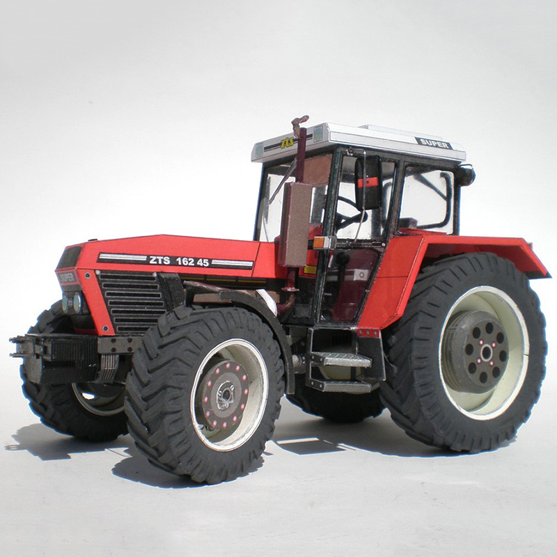 Art Craft With Cardboard - Zetor 162 45 Máy Kéo 1:32