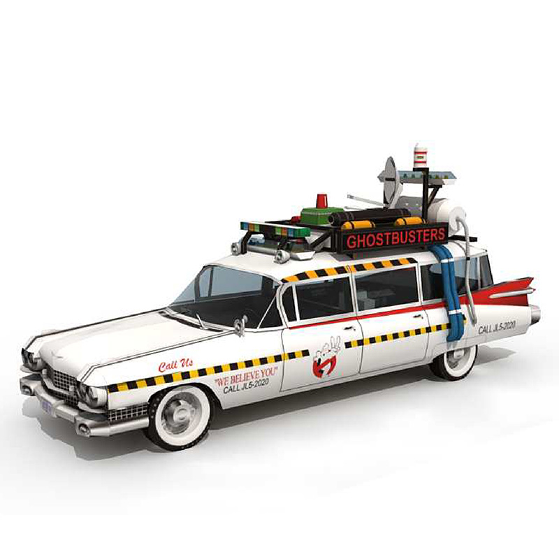 Art Craft With Cardboard - Ảnh Decal Bóc Dán Ghostbusters Xe