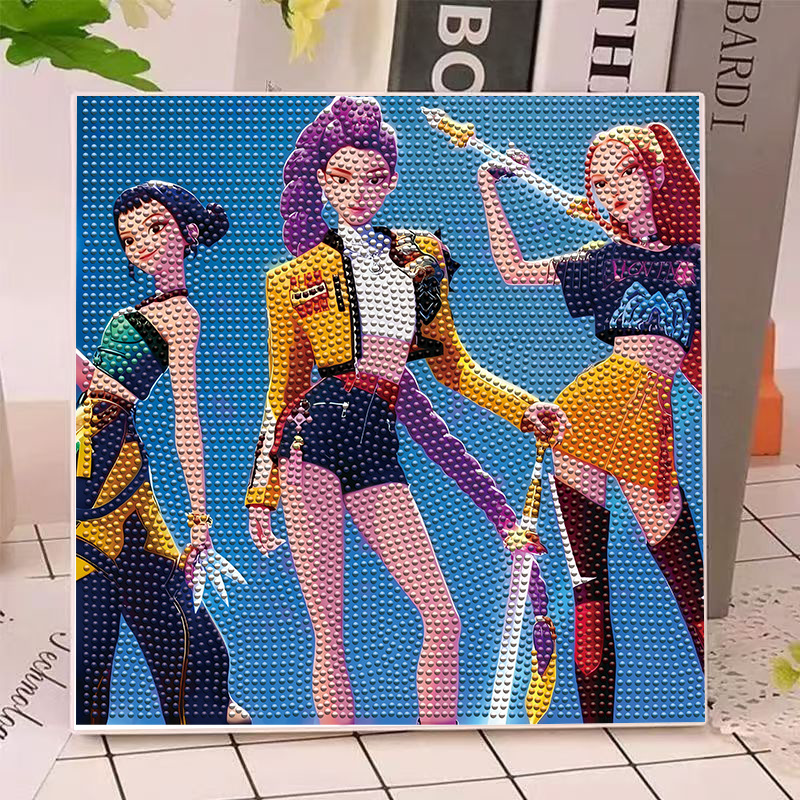 Diamond Painting Kit - Anime Hunters Gilrs Lumi Mila Zoi