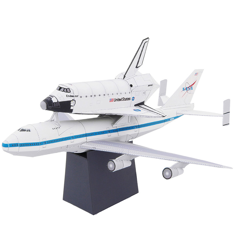 Art Craft With Cardboard - Boeing 747 Đưa Đón Máy Bay