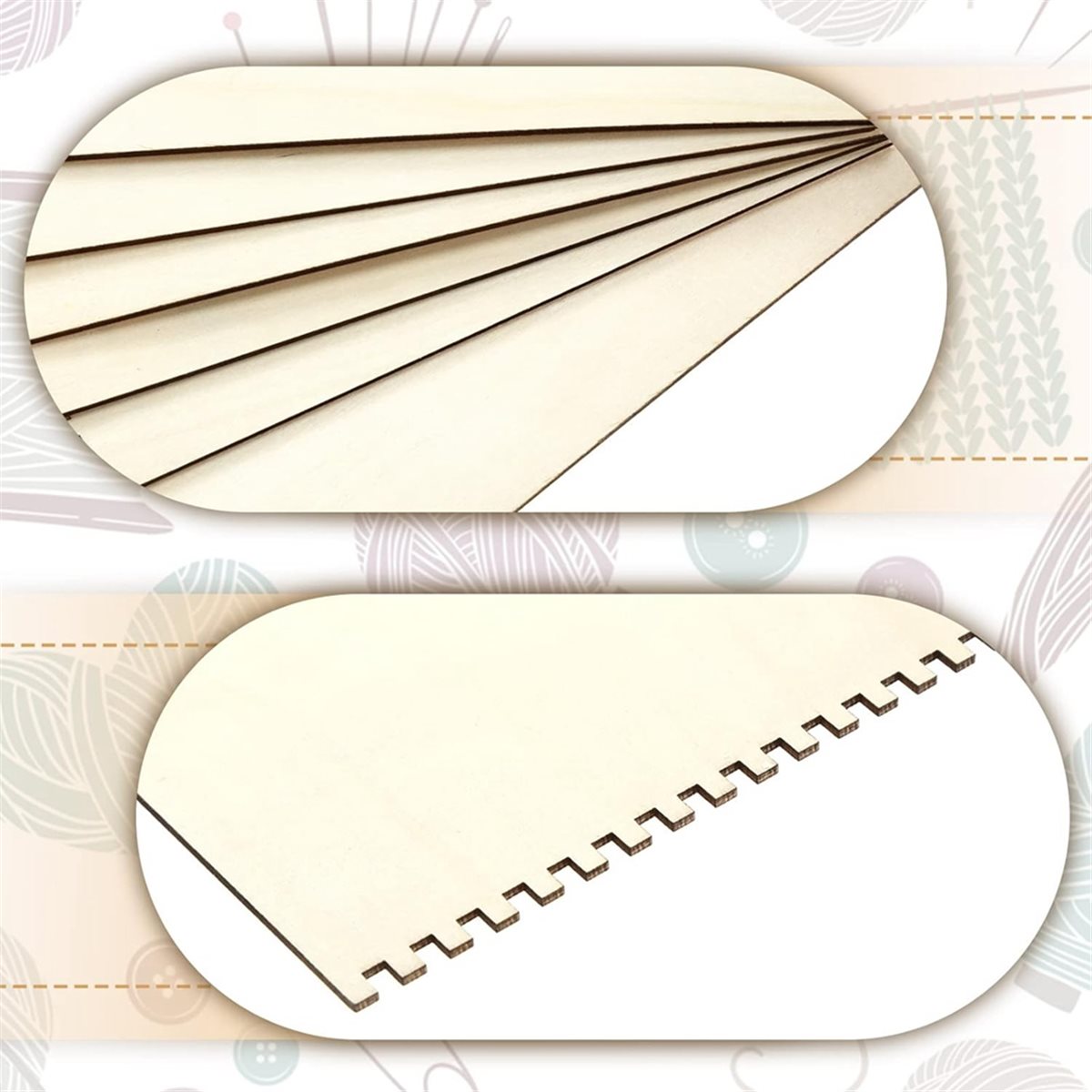 18 Pcs Beginners Wooden Notche - đánh giá và giá Art Craft Activity