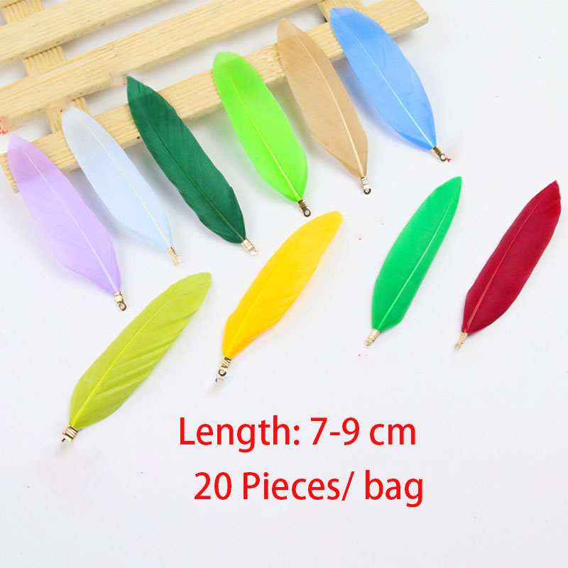 20Pcs Natural Goose Feather Ch - đánh giá và giá Art Craft Activity