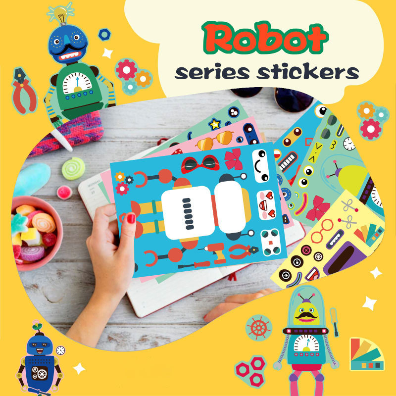 Assemble Robot Stickers For Ki - đánh giá và giá Art Craft Toddler