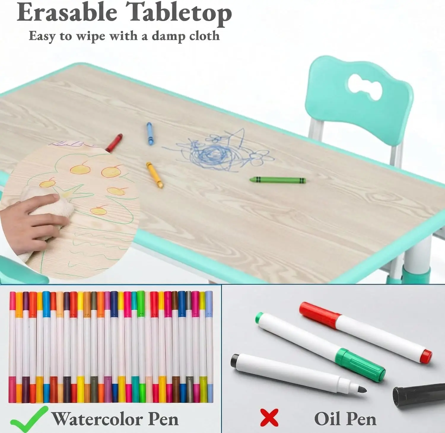 Kids Table and 6 Chairs Set, H - đánh giá và giá Art Craft Activities For Preschoolers