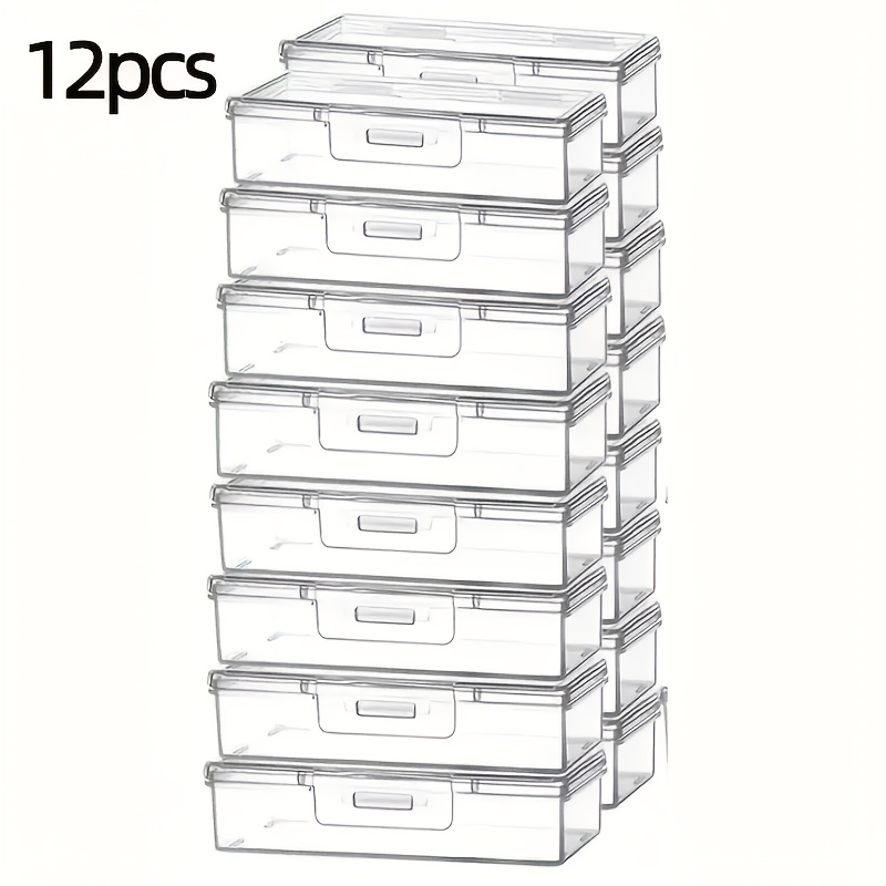 12pcs Clear Plastic Storage Bo - đánh giá và giá Art Craft Organizer