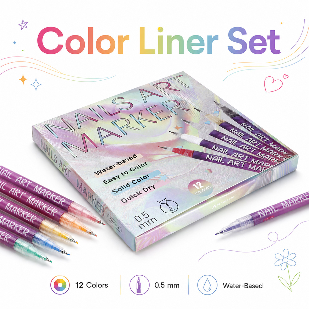 12Pcs Fine Line Marker Pen Set - đánh giá và giá Illustration Marker Set