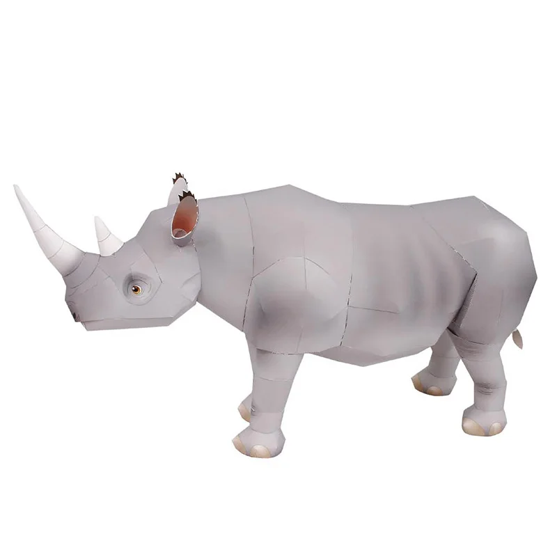 Rhinoceros Hook-lipped Handmad - đánh giá và giá Art Craft With Cardboard