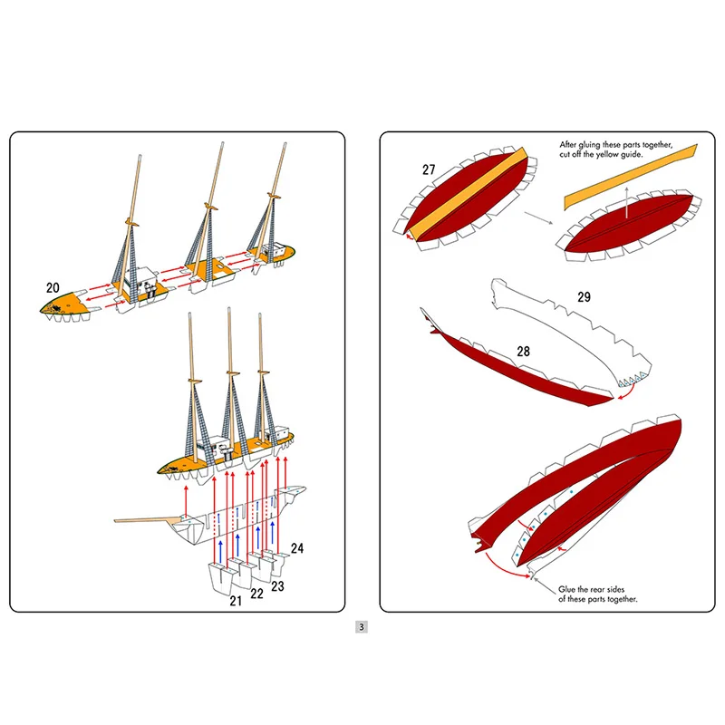 Sailship Akogare Sailboat Sail - đánh giá và giá Art Craft With Cardboard