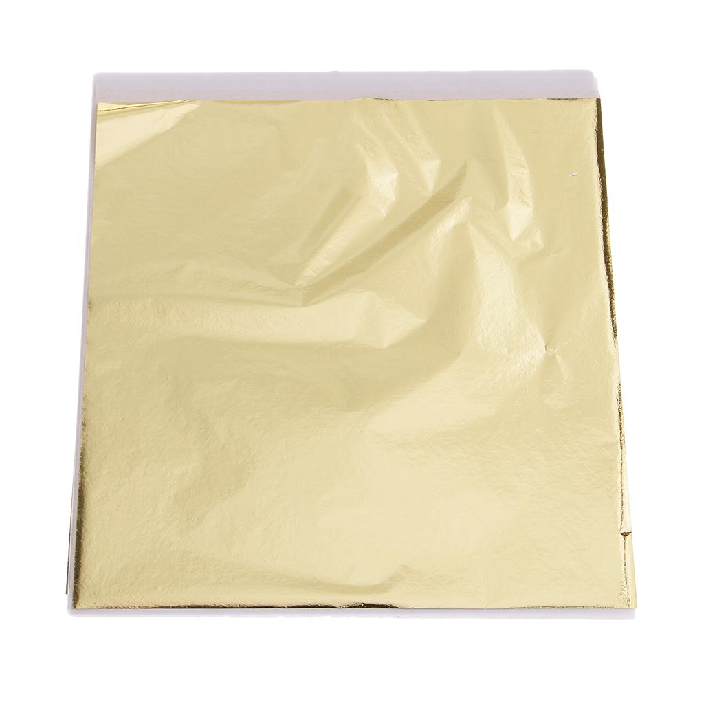 100x 14cm Gold Leaf Sheets Gil - đánh giá và giá Art Craft With Paper