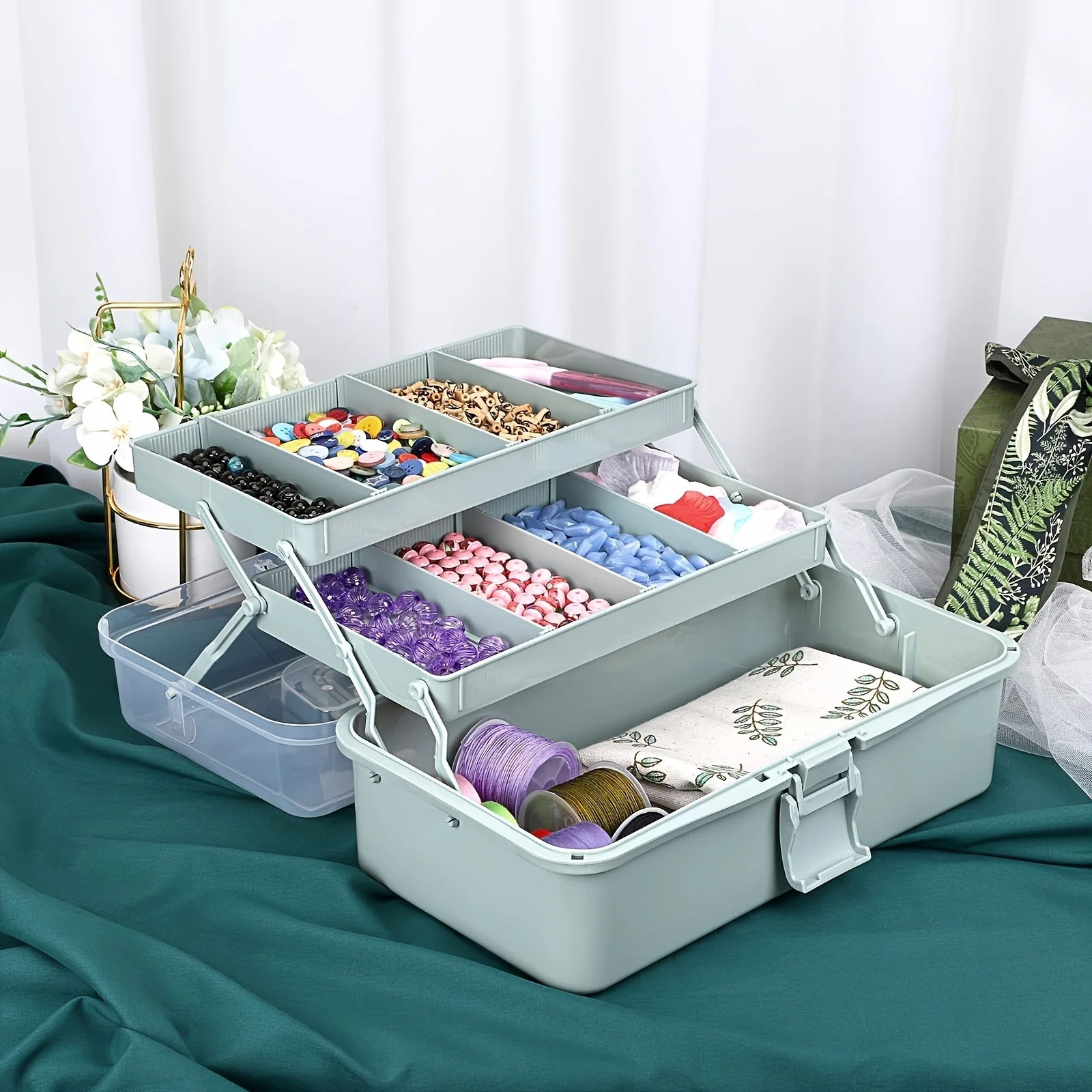 3-Layer Plastic Dividing Stora - đánh giá và giá Art Craft Organizer
