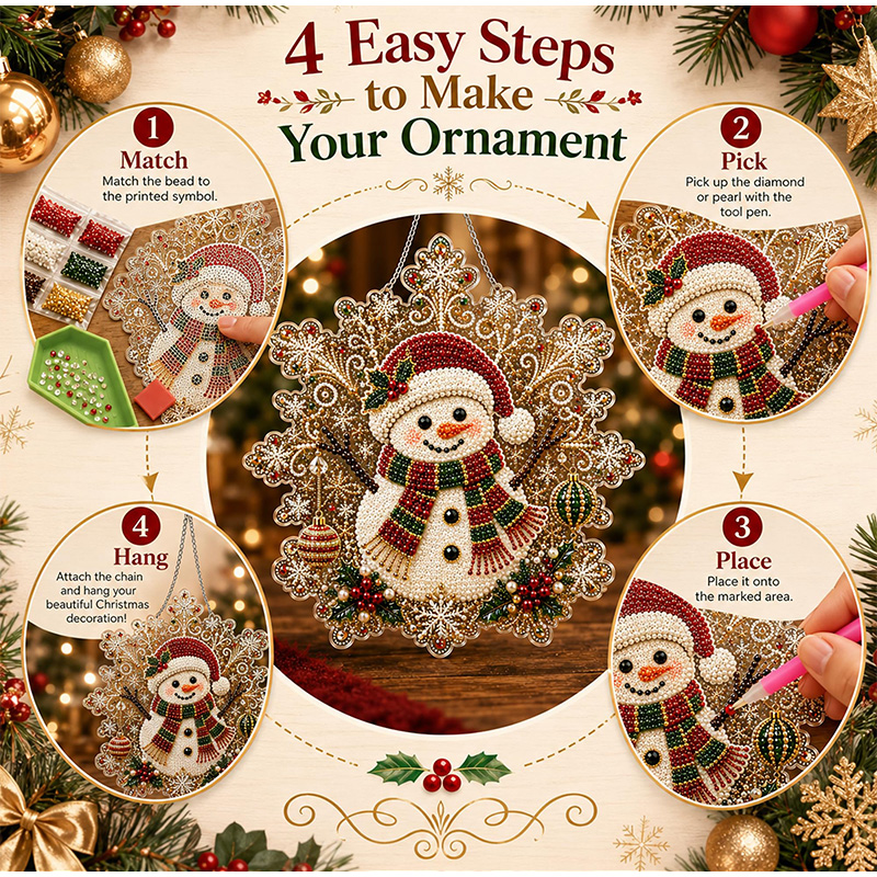 DIY Christmas Pearl Diamond Pa - đánh giá và giá Diamond Painting Kit
