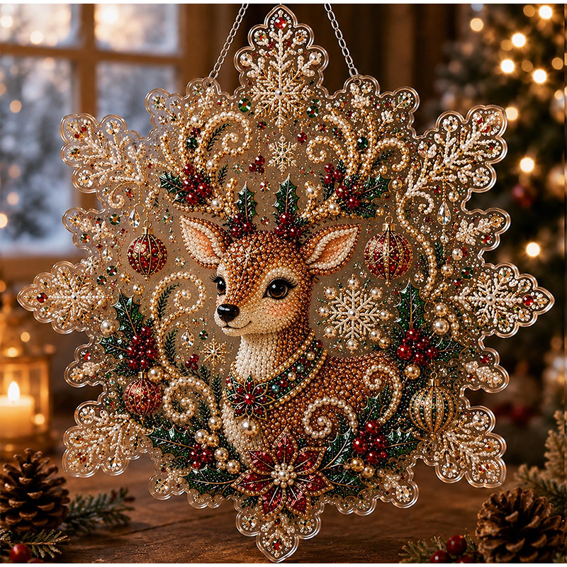 DIY Christmas Pearl Diamond Pa - đánh giá và giá Diamond Painting Kit