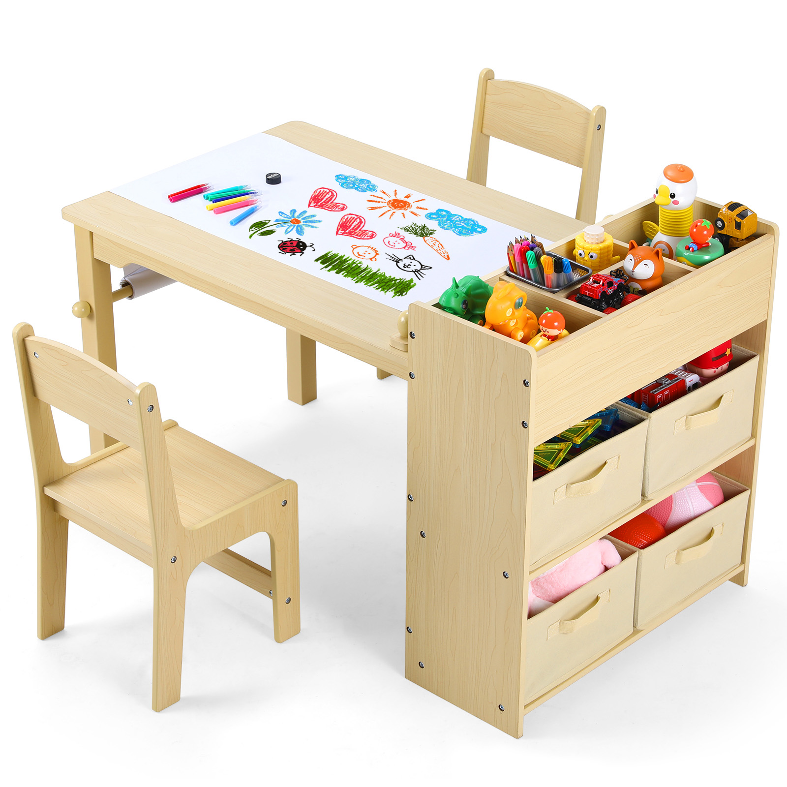 AOOU Kids Art Table and 2 Chai - đánh giá và giá Art Craft Toddler