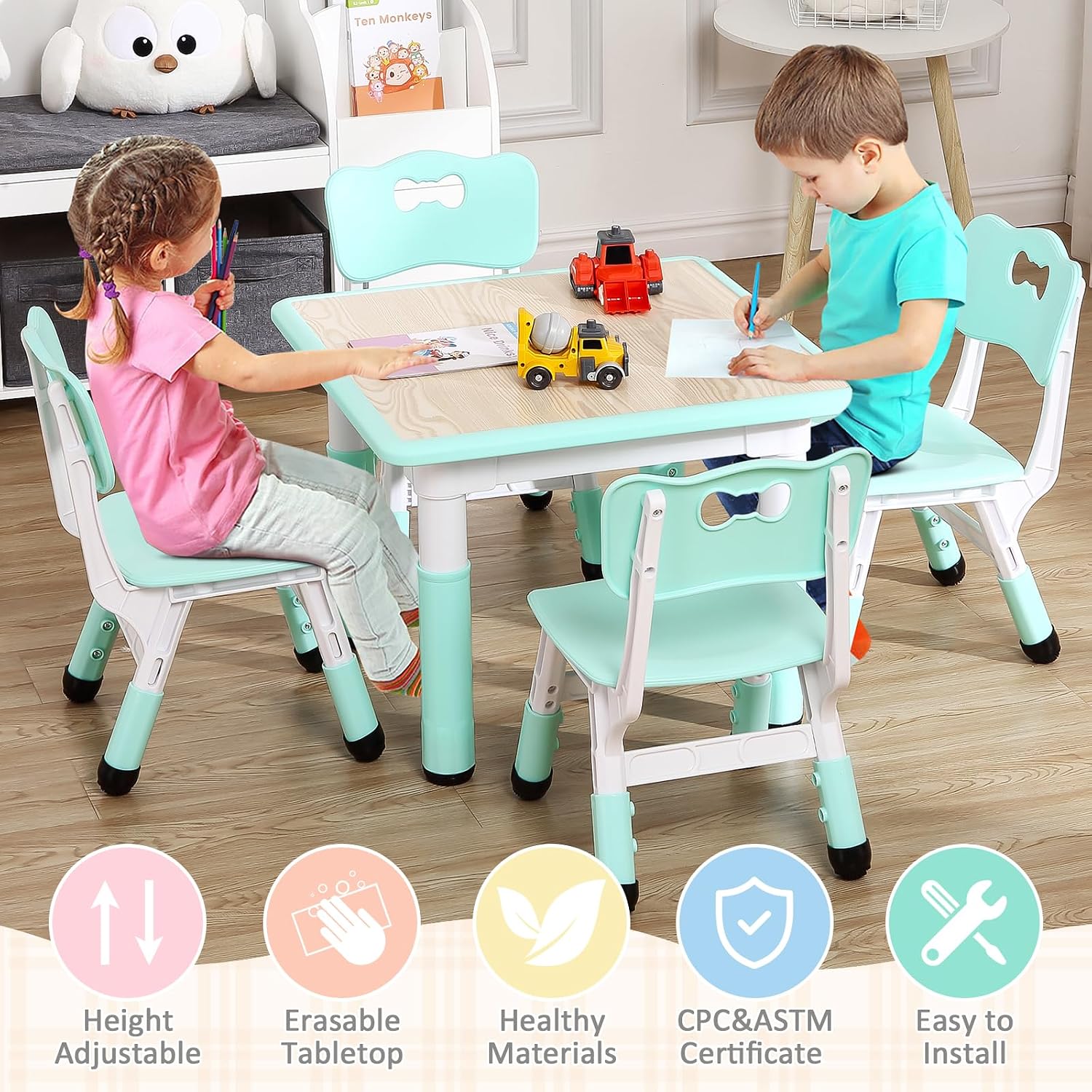 TackView 23inch Kids Table and - đánh giá và giá Art Craft Toddler