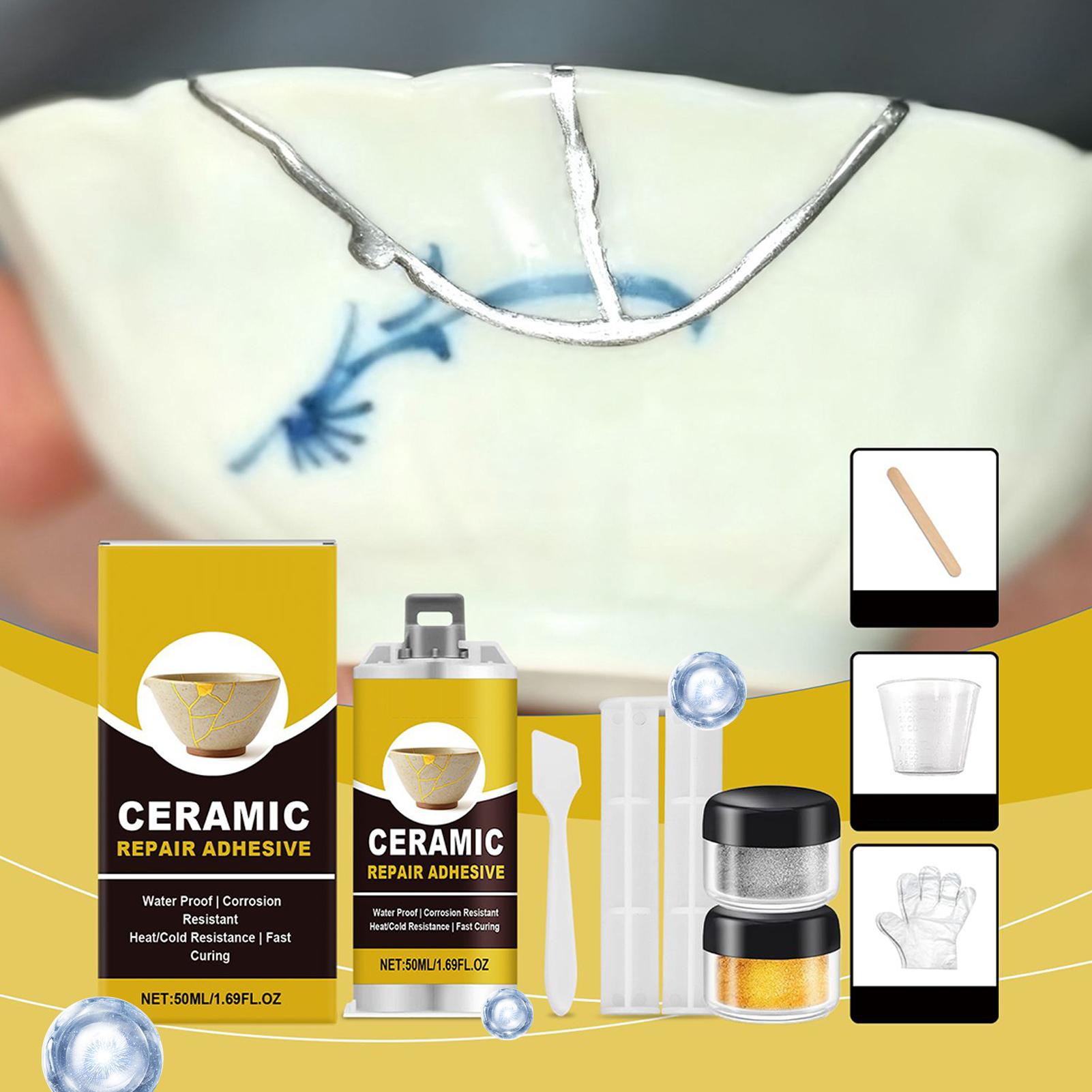 Porcelaine Repair Kit Gold Cer - đánh giá và giá Art Craft Cup