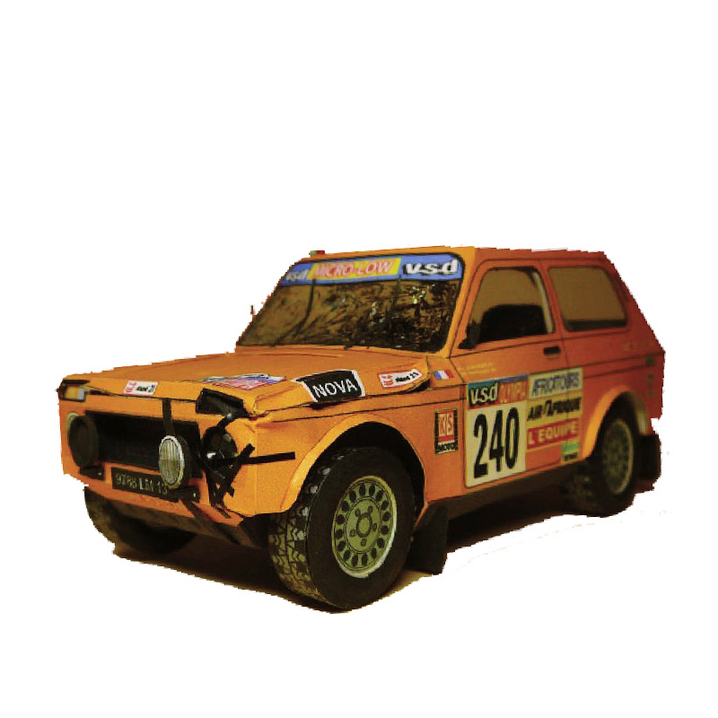 LADA NIVA 1985 1:32 Dakar Rall - đánh giá và giá Art Craft With Cardboard