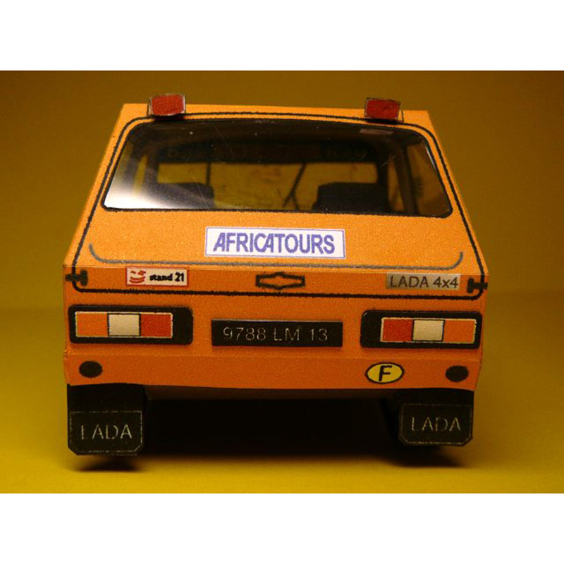 LADA NIVA 1985 1:32 Dakar Rall - đánh giá và giá Art Craft With Cardboard