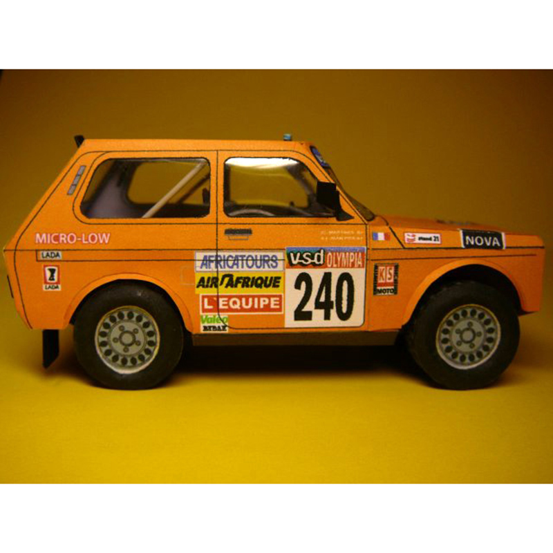 LADA NIVA 1985 1:32 Dakar Rall - đánh giá và giá Art Craft With Cardboard