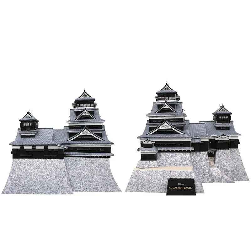 Japan Kumamoto Castle Mini 3D  - đánh giá và giá Art Craft With Cardboard