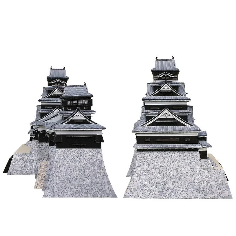 Japan Kumamoto Castle Mini 3D  - đánh giá và giá Art Craft With Cardboard