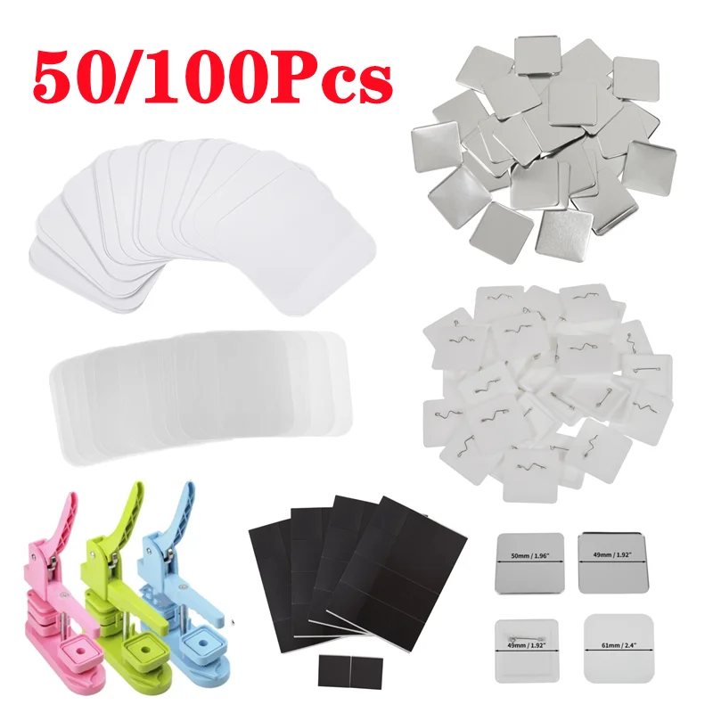 50/100PCS 50*50mm Magnet Refri - đánh giá và giá Art Craft Magnet