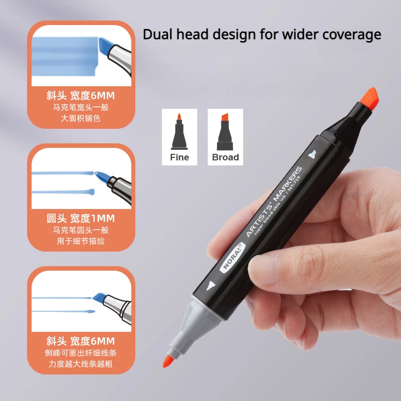30/60 Color Markers Double-hea - đánh giá và giá Illustration Marker Set