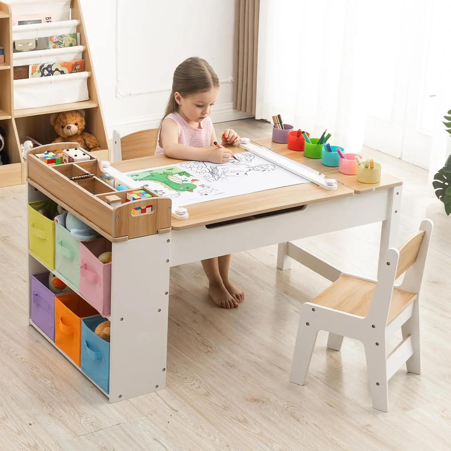 Kids Art Table and Chair Set w - đánh giá và giá Art Craft Toddler