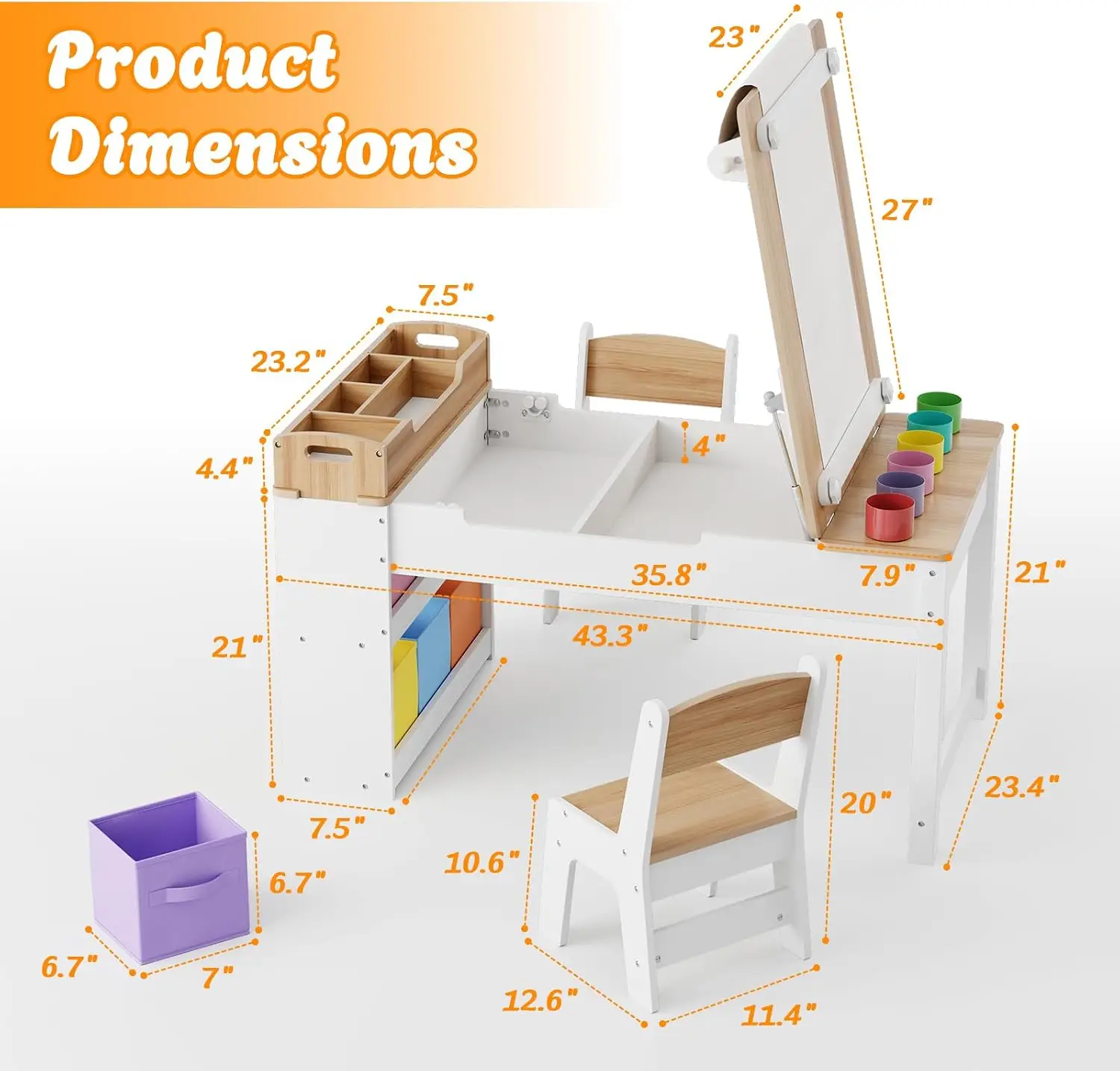 Kids Art Table and Chair Set w - đánh giá và giá Art Craft Toddler