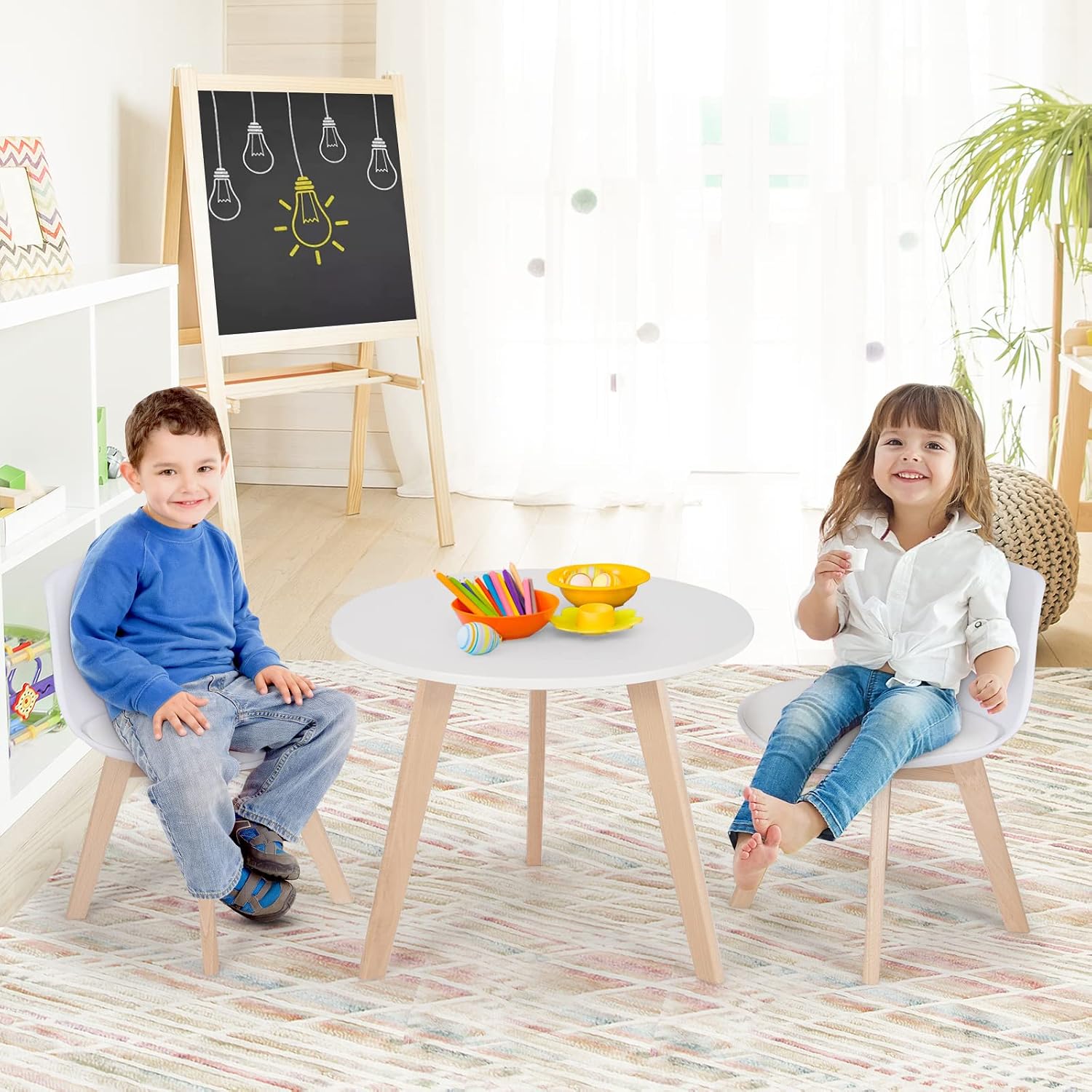 Kids Table & Chair Set 3 PCS W - đánh giá và giá Art Craft Activities For Preschoolers
