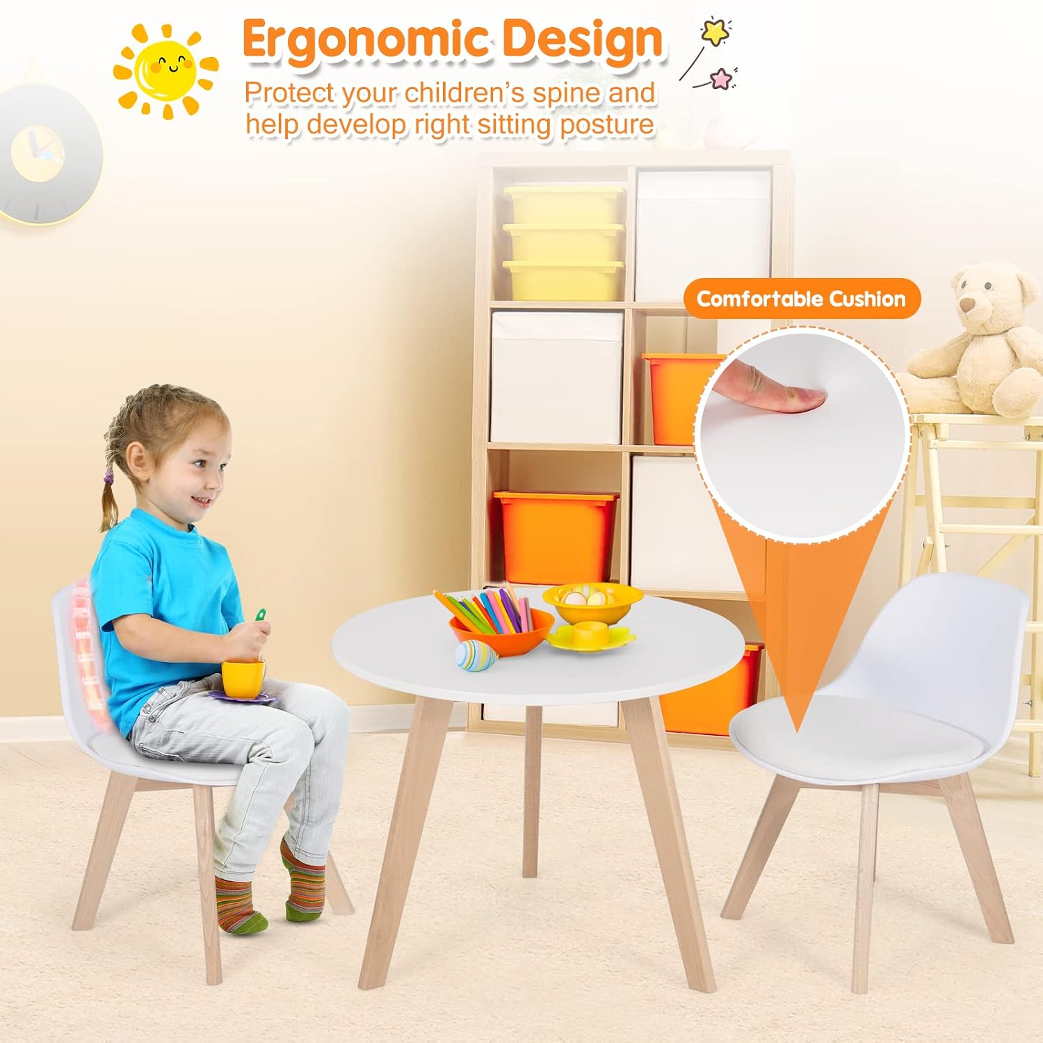 Kids Table & Chair Set 3 PCS W - đánh giá và giá Art Craft Activities For Preschoolers