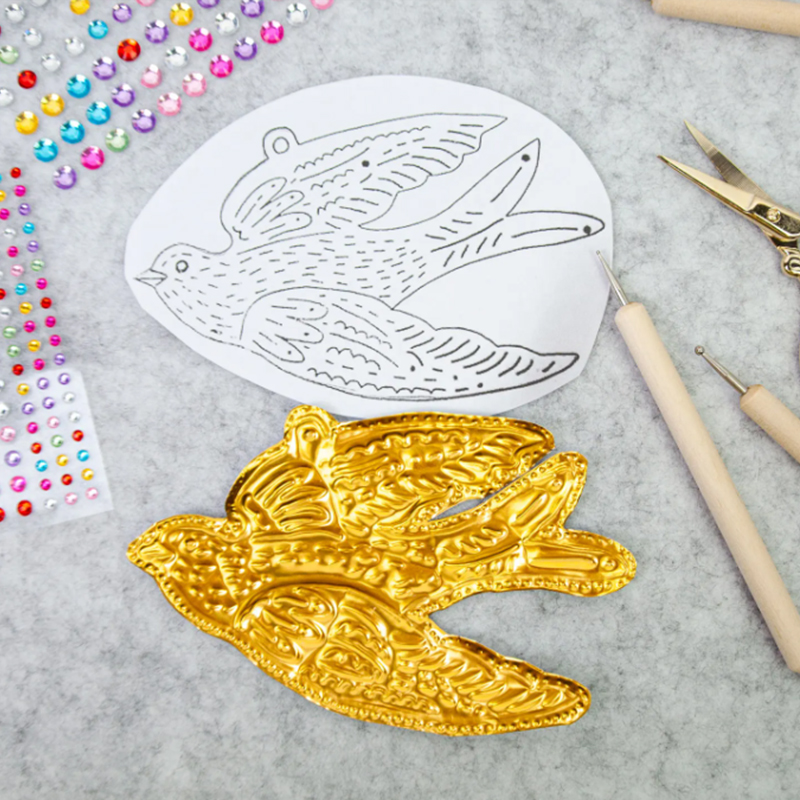DIY Gold Foil Art Relief Chris - đánh giá và giá Art Craft With Paper