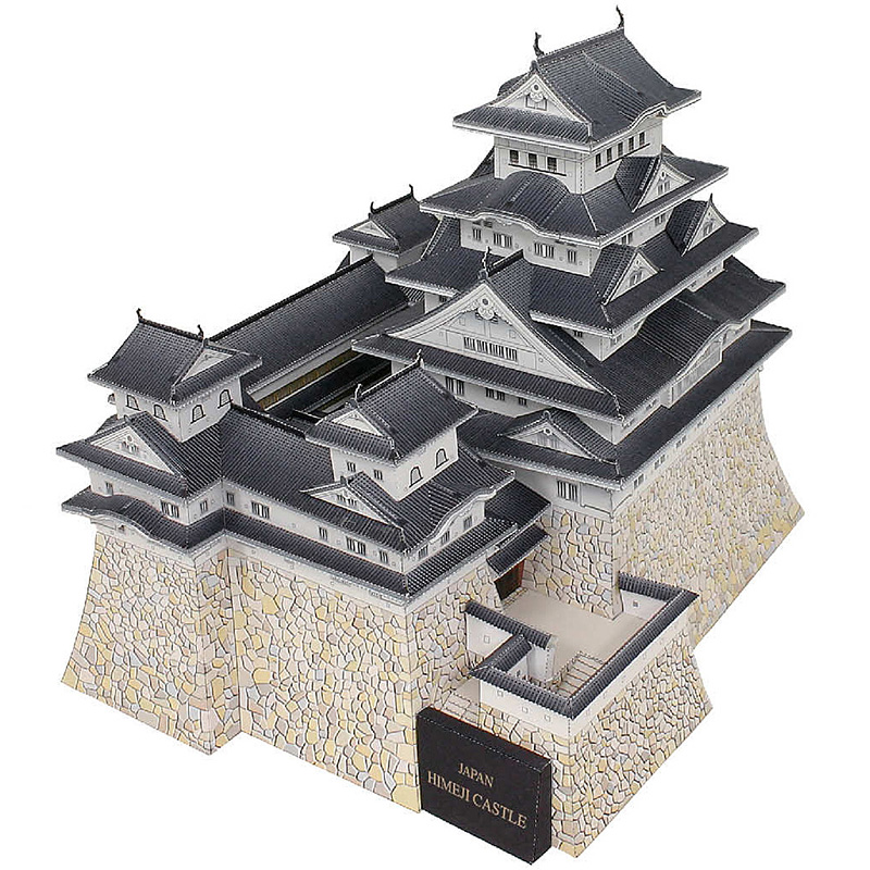 Nhật Bản Lâu Đài Himeji 3D Mô  - đánh giá và giá Art Craft With Cardboard