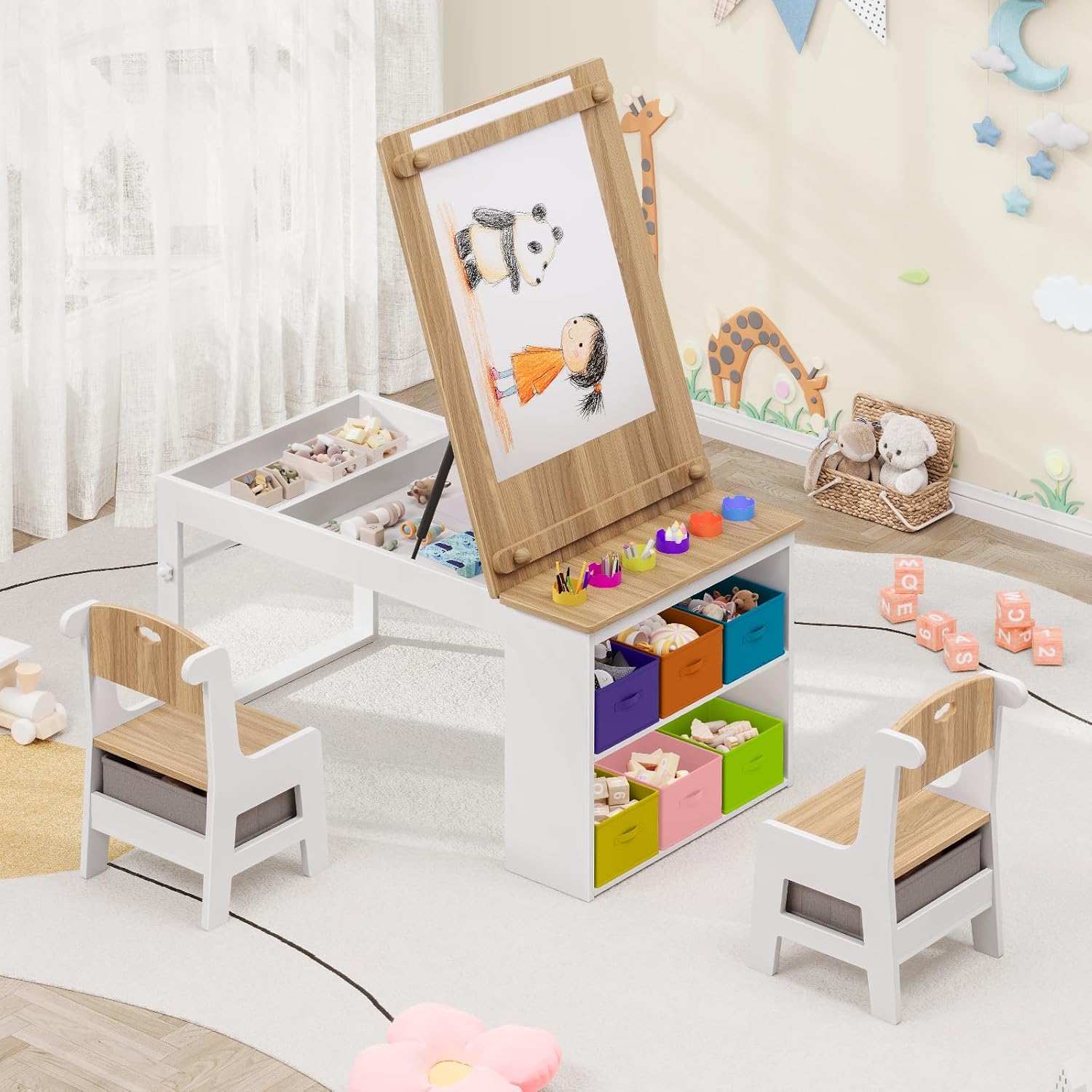 Kids Art Table and Chairs, Tod - đánh giá và giá Art Craft Toddler