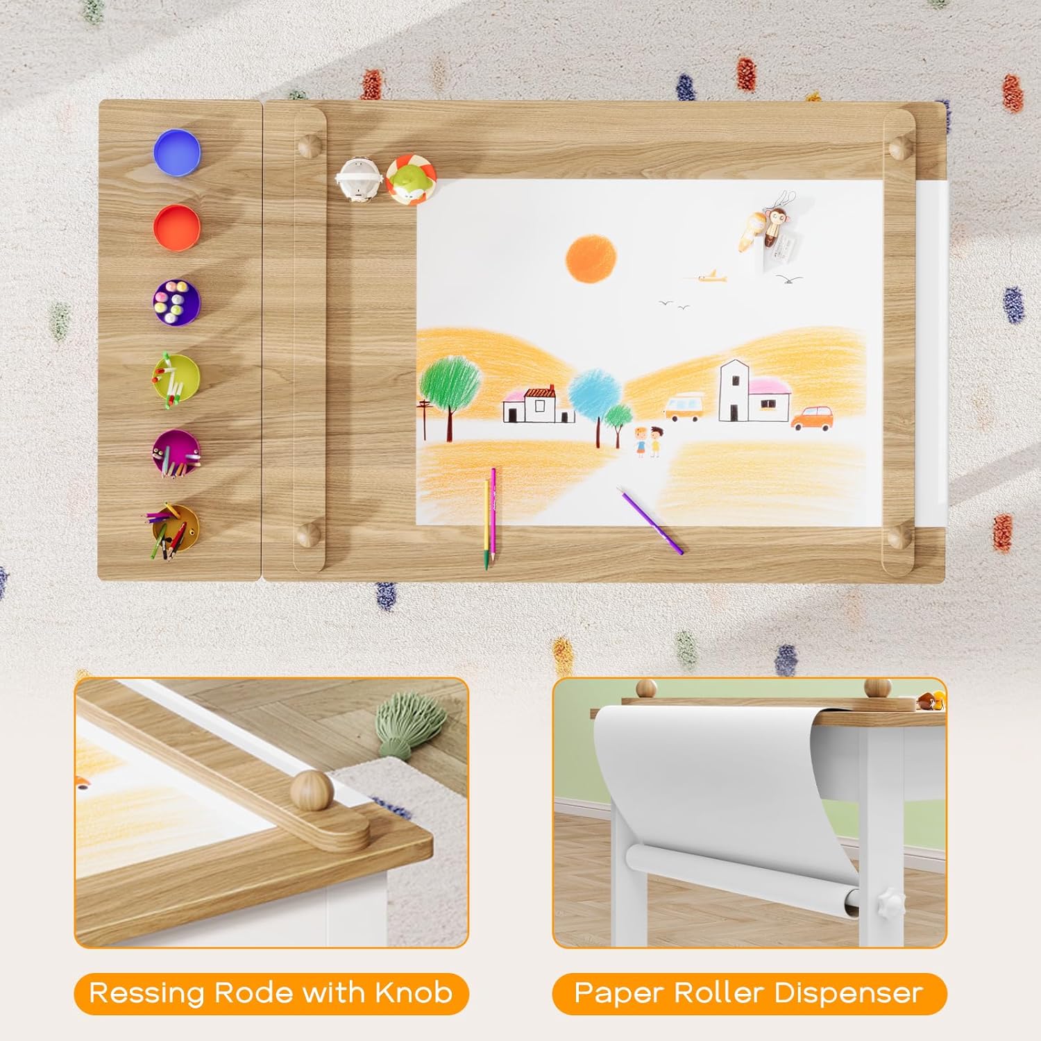 Kids Art Table and Chairs, Tod - đánh giá và giá Art Craft Toddler