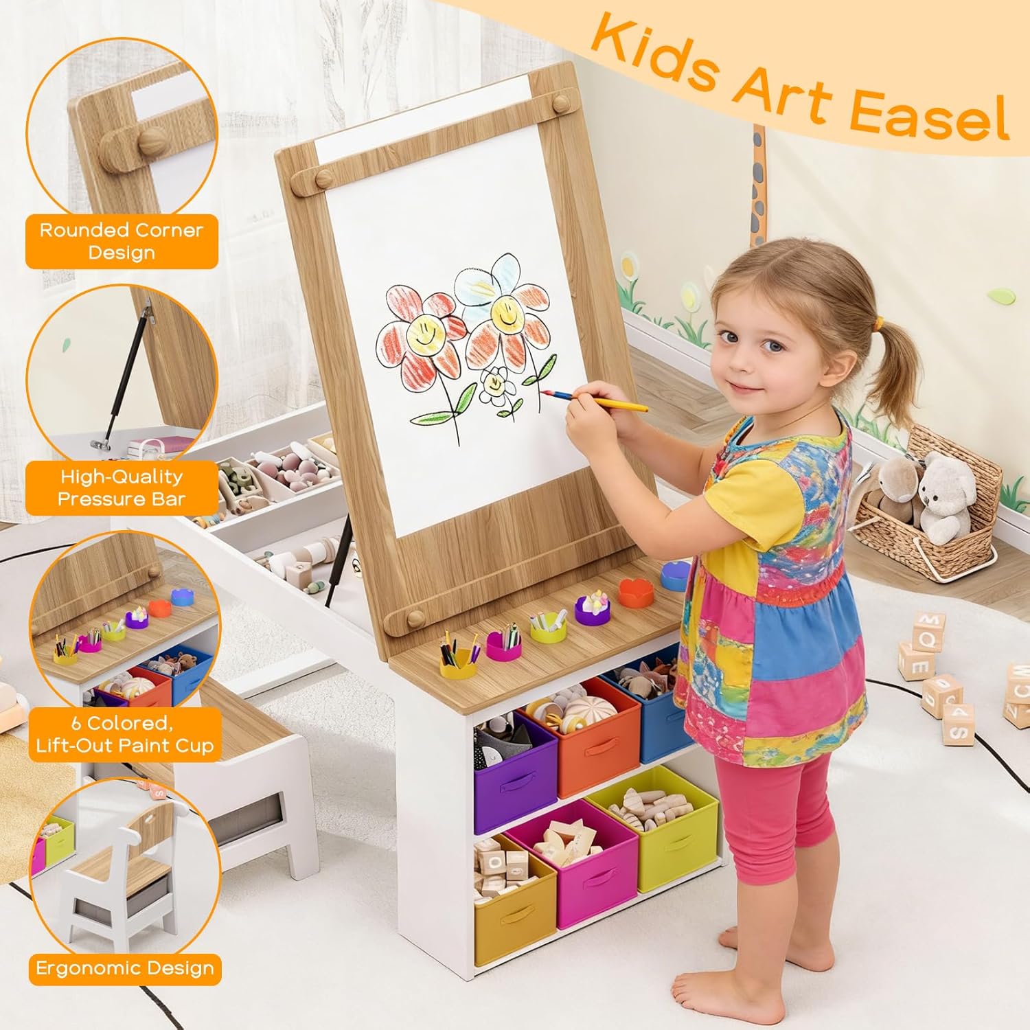 Kids Art Table and Chairs, Tod - đánh giá và giá Art Craft Toddler
