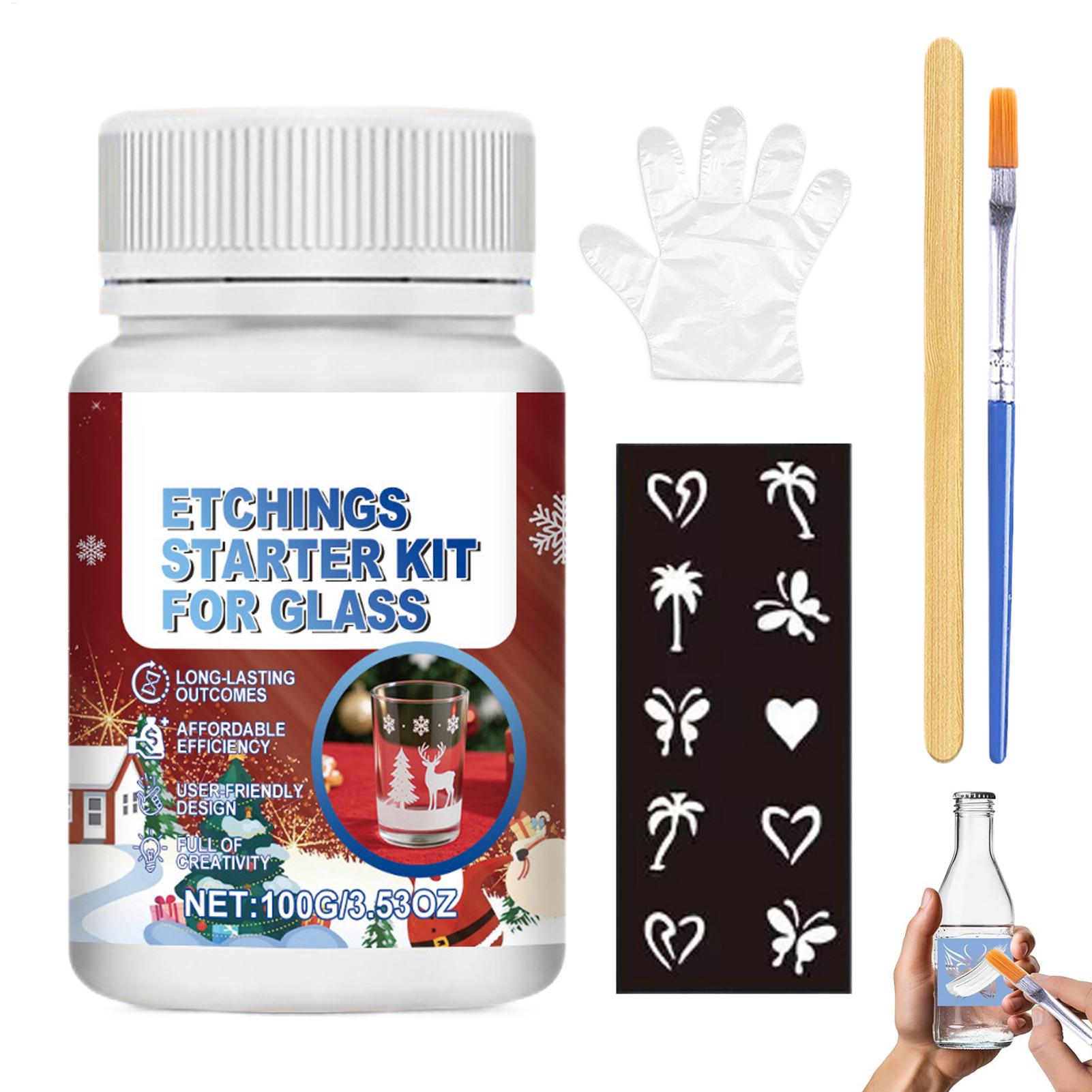 Glass Etching Kit Glass Etch S - đánh giá và giá Art Craft Cup