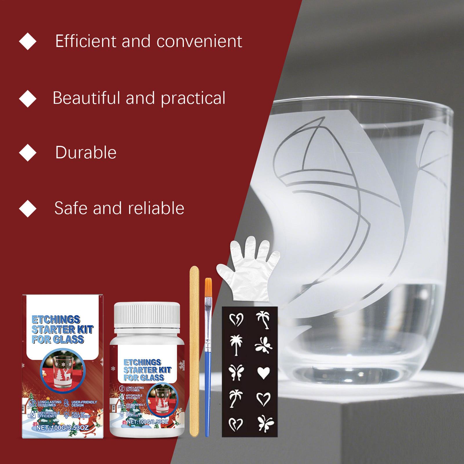Glass Etching Kit Glass Etch S - đánh giá và giá Art Craft Cup