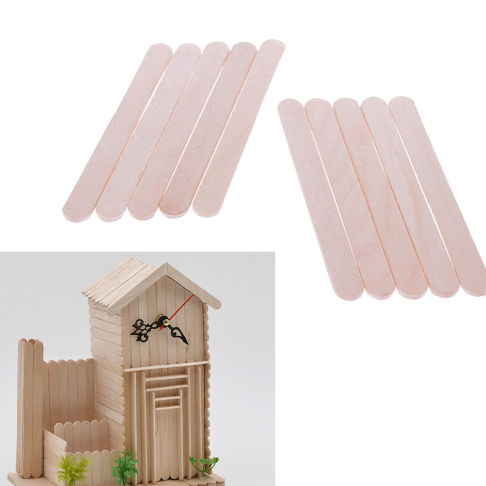 400Pcs Wood Craft Sticks Natur - đánh giá và giá Art And Craft Nature