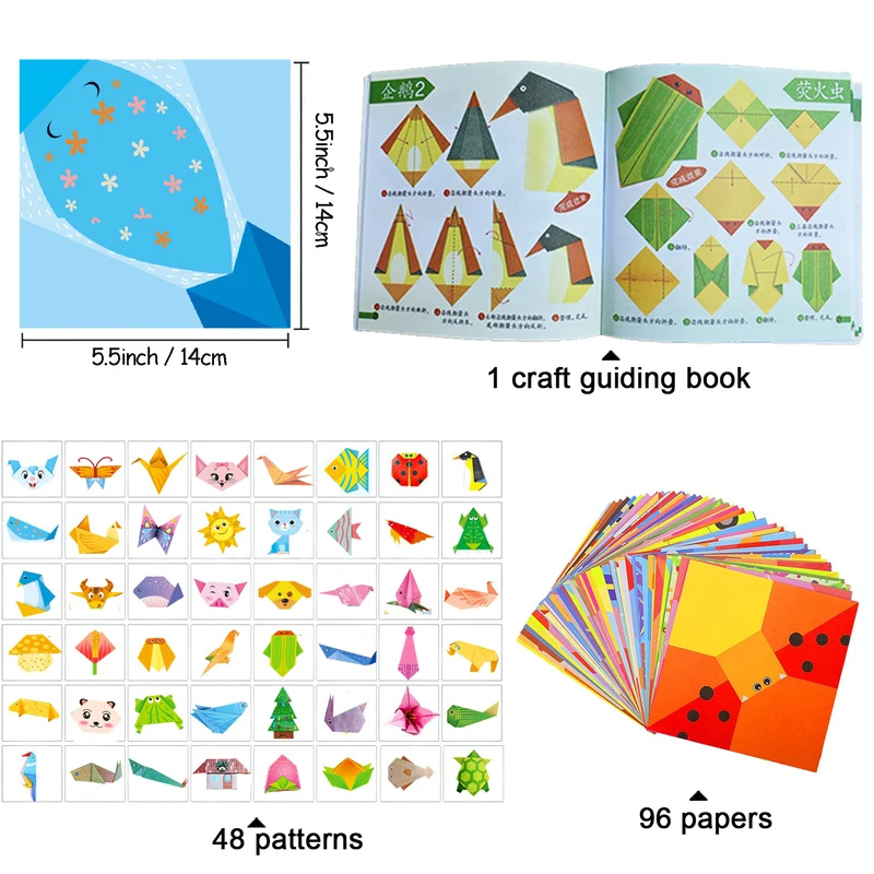 Origami Kit with 30/96 Sheets  - đánh giá và giá Art And Craft Nature