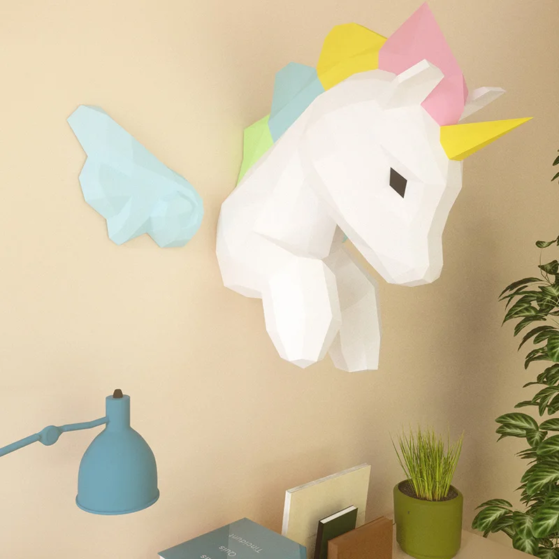 Rainbow Unicorn Animal Wall De - đánh giá và giá Art Craft With Cardboard