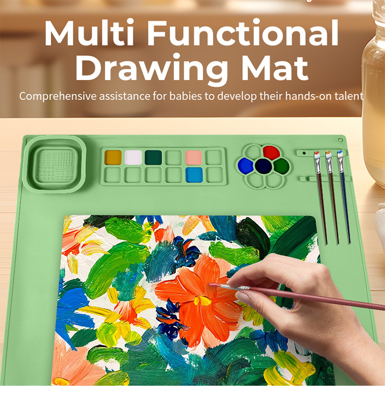 Portable Silicone Painting Mat - đánh giá và giá Art Craft Cup