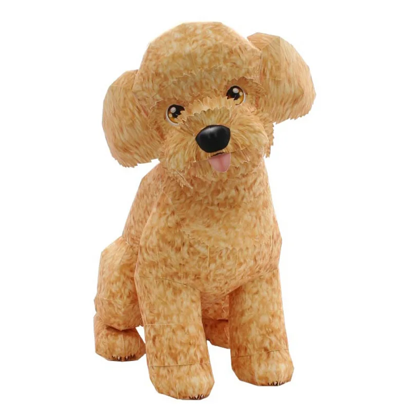 Toy Poodle Dog Folding Origami - đánh giá và giá Art Craft With Cardboard