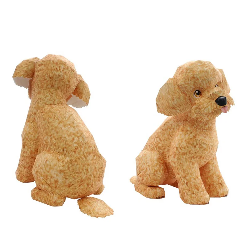 Toy Poodle Dog Folding Origami - đánh giá và giá Art Craft With Cardboard