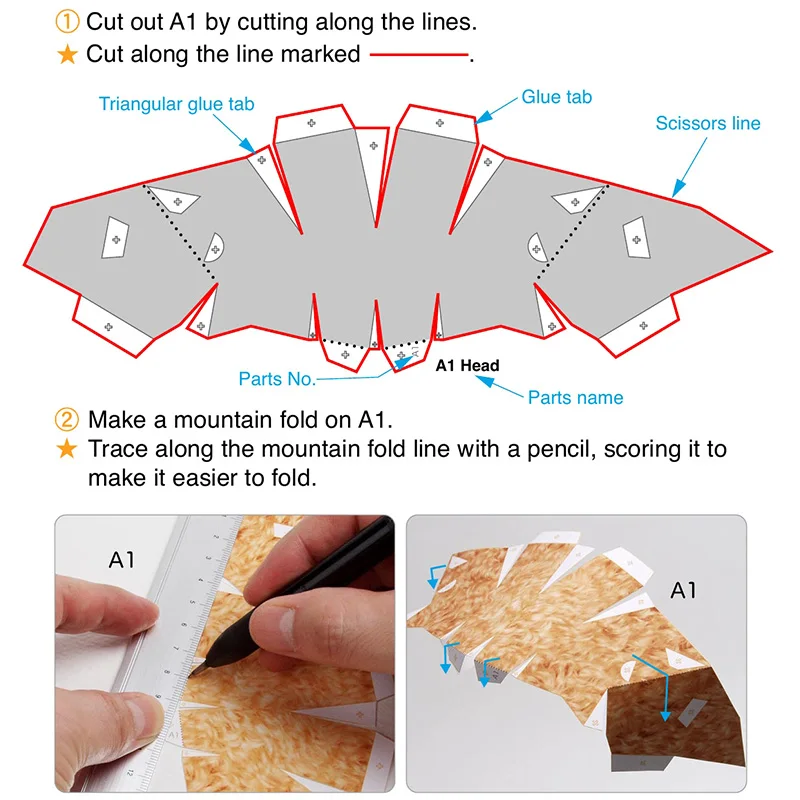 Toy Poodle Dog Folding Origami - đánh giá và giá Art Craft With Cardboard