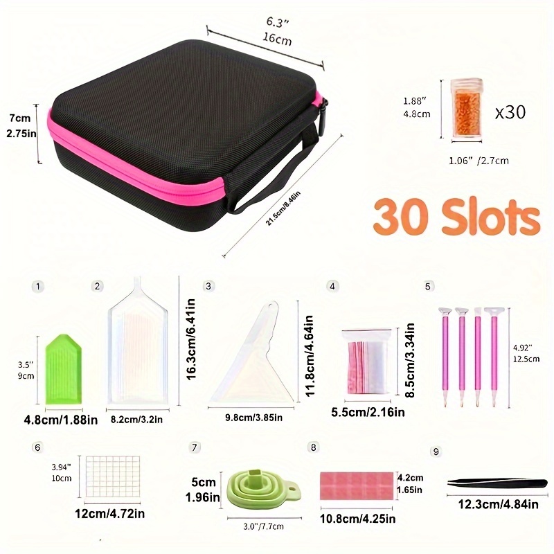30/60/120 Grids Diamond Painti - đánh giá và giá Art Craft Organizer