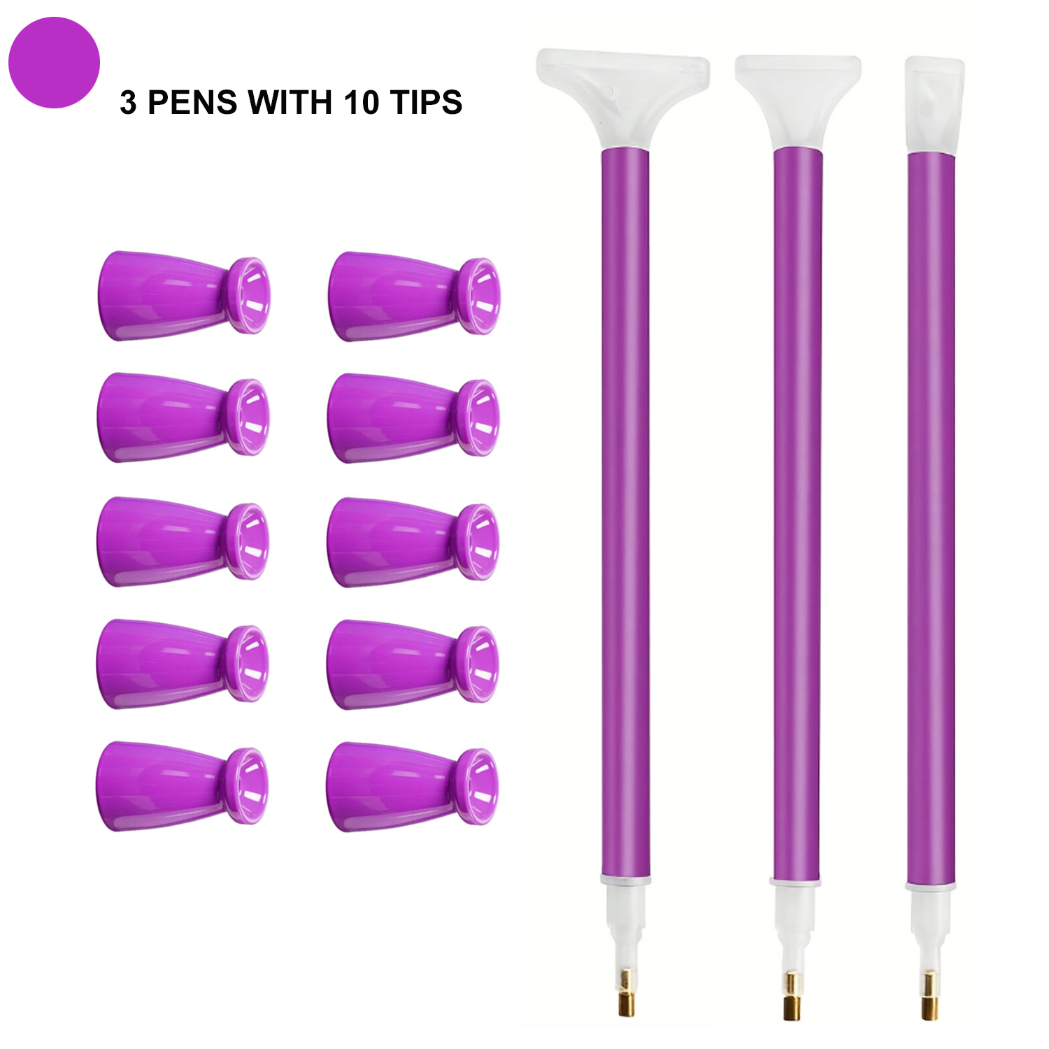 10 Silicone Tips & 3 Pens Diam - đánh giá và giá Diamond Painting Kit